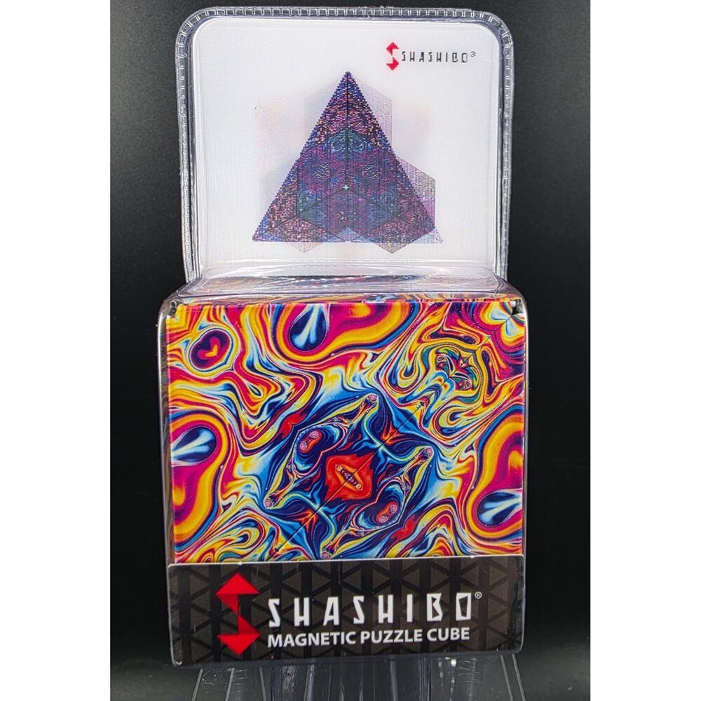 Shashibo Magnetic Puzzle Cube Rare Earth Magnets Psychedelic Design Ages 8+